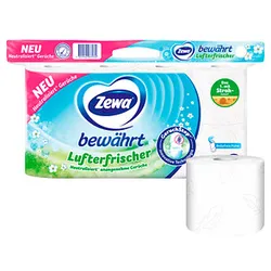 Zewa Toilettenpapier bewährt Lufterfrischer 3-lagig, 8 Rollen