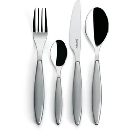 Guzzini - Feeling, 24-Teiliges Besteckset - Himmelgrau, 15,8 x 7,5 x h25,5 cm - 23000092