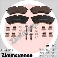 ZIMMERMANN Bremsbelagsatz, Scheibenbremse