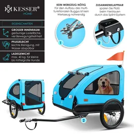 Kesser Hundeanhänger Boxer 2-in-1 blau