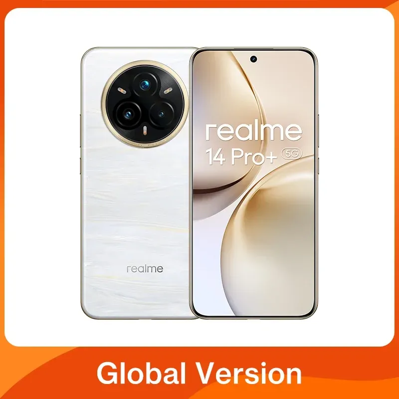 Globale Version realme 14 Pro Plus 5G Smartphone Sony 3X Periscope OIS Kamera Snapdragon7s Gen 3 80W SUPERVOOC Charge IP69