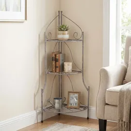 Ambiente Haus Eckregal 21 x 65 cm Grau