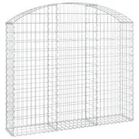 vidaXL Gabione mit Hochbogen 150 x 30 x 140 cm