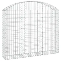vidaXL Gabione mit Hochbogen 150 x 30 x 140 cm