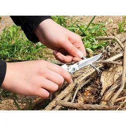 Semptec Taschenmesser mit Magnesium-Feuerstarter mit Magnesium Feuerstein Outdoor