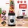 Alpina Smoothie Maker Mixer - Smoothie Mixer 300W - Inkl. Smoothie Becher 300ml und 600ml - 2 Geschwindigkeiten und Pulsierende Funktion - Edelstahl - Silber/Schwarz