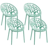 CLP Gartenstuhl Hope Sessel 59 x 59 x 80 cm grün 4 St.