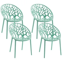 CLP Gartenstuhl Hope Sessel 59 x 59 x 80 cm grün 4 St.