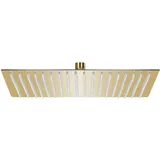 vidaXL Regenbrause Edelstahl 50x50 cm Quadrat Golden