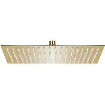 vidaXL Regenbrause Edelstahl 50x50 cm Quadrat Golden