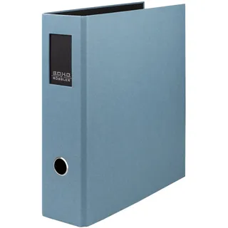 RÖSSLER Papier 1317452159 - S.O.H.O. Ordner DIN A4 mit Rückenschild, Rückenbreite, 85 mm, denim,