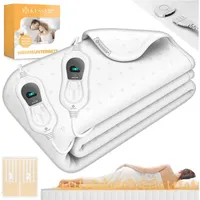 Kesser KESSER® Wärmeunterbett mit Abschaltautomatik Fernbedienung Heizdecke mit 3 Temperaturstufen Wärmebettunterlage fürs Bett Matratzenheizung Wärmedecke aus weichem Vlies Weiß