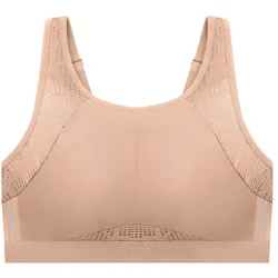 GLAMORISE Atmungsaktiver Mesh-Sport-BH - Haut Unterwäsche   Damen 
