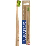 Curaprox wood ultra soft toothbrush, bristle colour: green