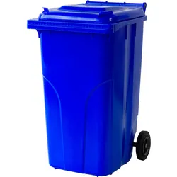Abfall- und Wertstoffsammelbehälter / 2-Rad Container (F) -  blau / blau / 580