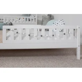 MID.YOU Hausbett Mid.you 140 x 200 cm Kiefer massiv weiß