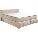 Guido Maria Kretschmer Home & Living Boxspringbett »Chelles«, beige , 95761009-0 Samtoptik