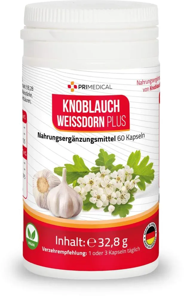 KNOBLAUCH WEISSDORN Plus Primedical Kapseln 60 St
