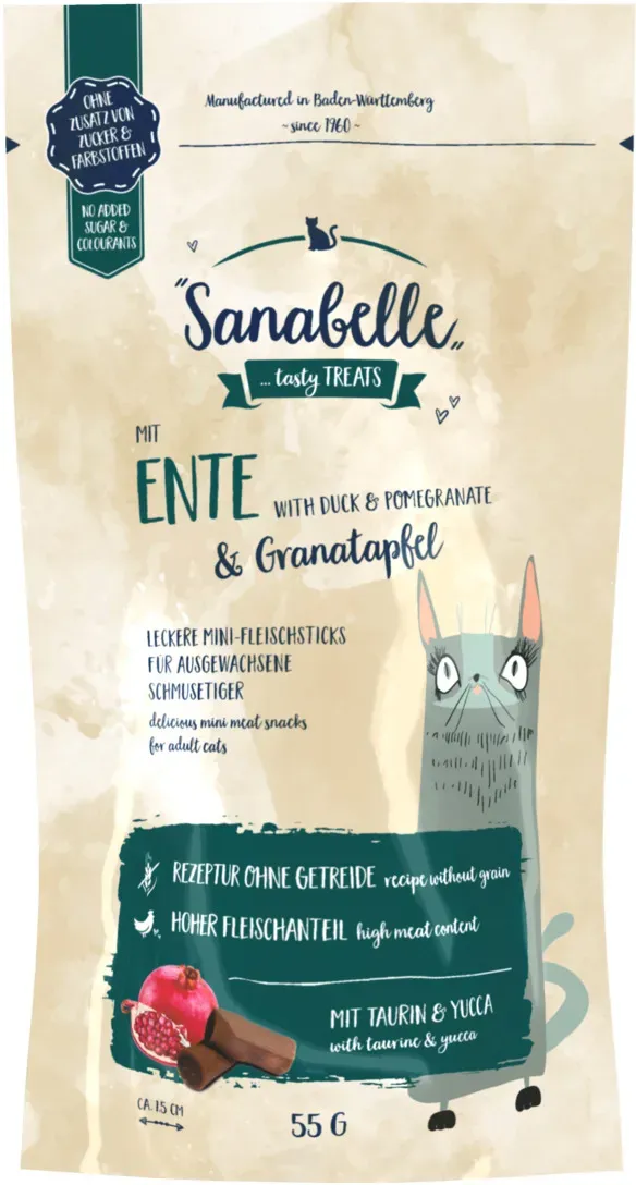 Sanabelle Katzen-Snack Ente Granatapfel