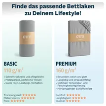 OTTO home Spannbettlaken Jersey 140 x 200 cm lila