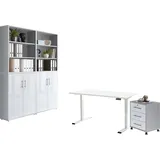 BMG Möbel »Tabor«, (Set, 6 tlg.), mit elektrisch höhenverstellbarem Schreibtisch