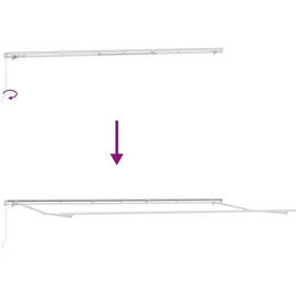 vidaXL Markise 6 x 3 m weiß