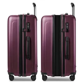 Redolz Essentials 14 Koffer-Set 3-tlg. rot/aubergine metallic
