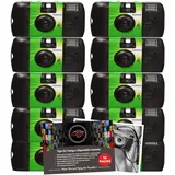 Einwegkameras Bundle mit Fujifilm Quicksnap Einwegkameras Multipack x10 und Clikoze Einweg-Filmkameras Fotografie Tipps Karte