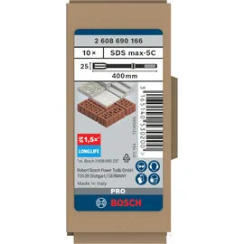 Bosch Flachmeißel SDS-max 400 mm 10 Stück