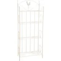 TPFGarden Standregal 61,5 x 33 x 153 cm Beige