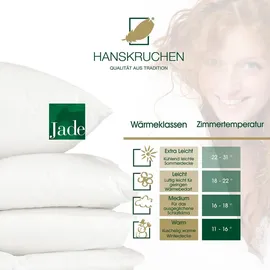 HANSKRUCHEN Daunendecke Jade Medium 135 x 200 cm - Weiß