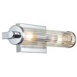 Azores 2-flammige Wandleuchte – Poliertes Chrom