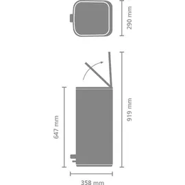 Brabantia Bo Treteimer 30 l Beige