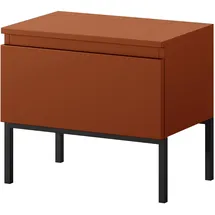 Selsey Nachtschrank Bemmi 0 x 0 x 0 cm Ziegelrot/Schwarz