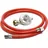 Wiltec Druckminderer auf 50 mbar mit Propanschlauch für Gaszylinder mit Eingang Ø 1/14" / 21,8 mm LH Gasdruckregler Druckregler Gasregler Gasdruckminderer