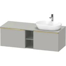Duravit D-Neo Konsolenwaschtischunterbau wandhängend Betongrau Matt 1400x550x459 mm - DE4950R3407000 DE4950R34070000