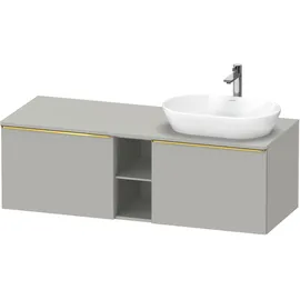 Duravit D-Neo Konsolenwaschtischunterbau wandhängend Betongrau Matt 1400x550x459 mm - DE4950R3407000 DE4950R34070000