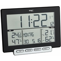 TFA Dostmann Funk-Thermometer Hygrometer Trinity 30.3058.01 (schwarz mit Batterien)