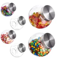 Relaxdays Bonbongläser 1,5 L 6 St.