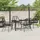 vidaXL Garten Essgruppe 5 pcs Schwarz Poly-Rattan - Schwarz