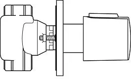 Ideal Standard Unterputzventil CeraTherm A4656AA Unterputz Absperrventil, verchromt