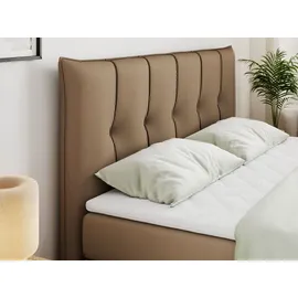 MKS Meble Boxspringbett 200 x 200 cm H3 Braun