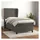 vidaXL Boxspringbett 100 x 200 cm Dunkelgrau