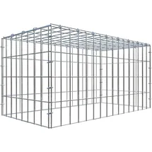 Gabiona C-Ring-Gabione-Anbaukorb Typ 3 40 x 80 x 40 cm Maschenw 5 x 10 cm