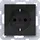 Hager Schuko-Steckdose Schwarz 2 St.