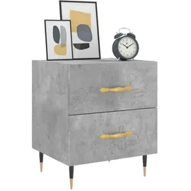 vidaXL Nachttisch Betongrau 40x35x47,5 cm Holzwerkstoff