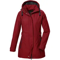 G.I.G.A. DX by killtec Damen Softshell Parka/Softshelljacke mit abzippbarer Kapuze GW 22 WMN SFTSHLL PRK, 34 in tiefrot, tiefrot