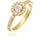 Elli Ring 925 Sterling Silber Verlobungsring in Gold | Gr.: 58