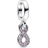 Pandora Moments Funkelnder Unendlichkeits-Charm-Anhänger aus Sterling Silber,