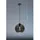 Fischer Leuchten Rauchglas 1-flg. 25 cm kugelförmig schwarz